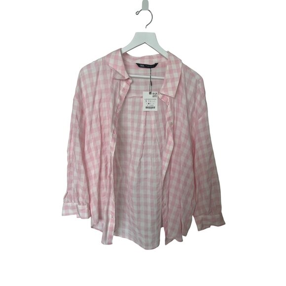 Zara Plaid Oversized Shirt - Picture 5 of 8